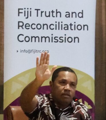 Fiji Truth and Recnciliation Commission Survivor Simione Qiolevu during the hearing in the west. Pic FTRC